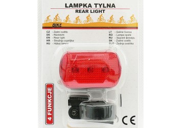 CarCommerce - ΦΩΣ ΠΟΔΗΛΑΤΟΥ ΟΠΙΣΘΙΟ ΜΠΑΤΑΡΙΑΣ ΜΕ 3LED ΚΑΙ 4 ΛΕΙΤΟΥΡΓΙΕΣ - 1 τεμ. (68422-CC)