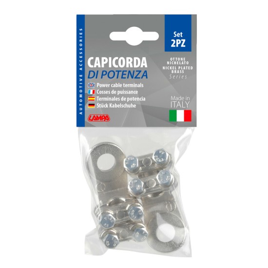 ΑΚΡΟΔΕΚΤΕΣ ΚΑΛΩΔΙΩΝ ΜΠΑΤΑΡΙΑΣ 70mm²  ΜΕ ΤΡΥΠΑ 12mm ΜΕ ΔΙΠΛΗ ΠΛΑΚΑ ΣΥΣΦΙΞΗΣ 2ΤΕΜ