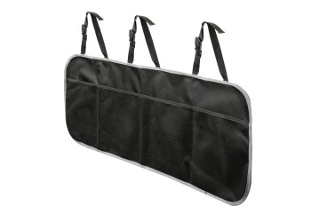 ΘΗΚΕΣ/ΤΣΕΠΕΣ ORGANIZER ΚΑΘΙΣΜΑΤΩΝ/ΠΟΡΤ ΜΠΑΓΚΑΖ 4 ΔΙΧΤΥΑ ΜΕ ΣΤΗΡΙΞΗ ΣΤΟ ΠΡΟΣΚΕΦΑΛΟ 88x35cm ΜΑΥΡΟ LAMPA - 1 TEM.