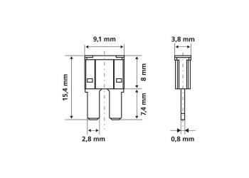 ΑΣΦΑΛΕΙΕΣ ΣΕ ΚΑΡΤΕΛΑ ΣΕΤ 10ΤΕΜ. MICRO-DUE 12/32V