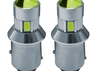 BAY15d 6LED 12V ΔΙΠΟΛΙΚΟ-ΠΑΡΑΚΕΝΤΡΟ CAN-BUS ΛΕΥΚΟ 2ΤΕΜ.