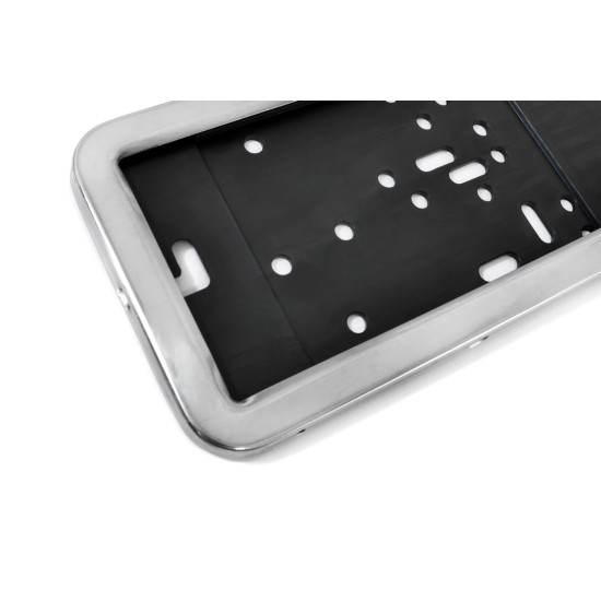 Amio - ΠΛΑΣΤΙΚΟ ΠΛΑΙΣΙΟ ΠΙΝΑΚΙΔΑΣ ΚΥΚΛΟΦΟΡΙΑΣ (INOX - ΚΟΥΜΠΩΤΟ ΜΕ ΤΕΛΑΡΟ) - 53 Χ 12 cm - 1 ΤΕΜ. (01300/AM)