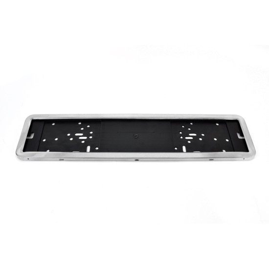 Amio - ΠΛΑΣΤΙΚΟ ΠΛΑΙΣΙΟ ΠΙΝΑΚΙΔΑΣ ΚΥΚΛΟΦΟΡΙΑΣ (INOX - ΚΟΥΜΠΩΤΟ ΜΕ ΤΕΛΑΡΟ) - 53 Χ 12 cm - 1 ΤΕΜ. (01300/AM)