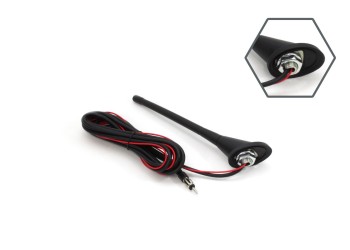 Amio - ΚΕΡΑΙΑ ΟΡΟΦΗΣ ΑΥΤΟΚΙΝΗΤΟΥ ANT04 - 18cm (ΜΕ ΕΝΙΣΧΥΤΗ/ΚΑΛΩΔΙΟ 3m) (VW ΝΕΑ ΜΟΝΤΕΛΑ) - 1 ΤΕΜ. (01127/AM)