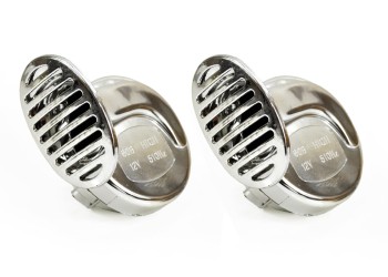 Amio - ΚΟΡΝΑ CHR-01 12V - 120dB ΣΥΝΟΛΙΚΑ (ΧΡΩΜΙΟ/ΣΤΥΛ ΣΑΛΙΓΚΑΡΙΑ) - 2 ΤΕΜ. (01715/AM)