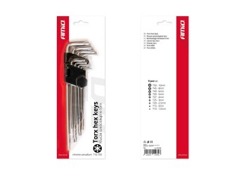 Amio - ΑΛΕΝ TORX ΜΑΚΡΥΑ 230mm TKL - 9 ΤΕΜ. (01039/AM)