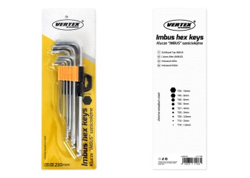 Amio - ΚΛΕΙΔΙΑ ΑΛΕΝ IMBUS ΜΑΚΡΥΑ 230mm IKL - 9 ΤΕΜ. (01721/AM)