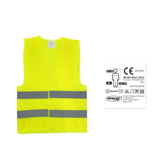 Amio - ΑΝΑΚΛΑΣΤΙΚΟ ΓΙΛΕΚΟ ΕΚΤΑΚΤΗΣ ΑΝΑΓΚΗΣ XL (ΦΩΣΦΟΡΙΖΕ/ΚΙΤΡΙΝΟ/ΠΟΛΥΕΣΤΕΡΙΚΟ) - 1 ΤΕΜ. (01734/AM)