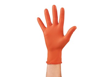 ΓΑΝΤΙΑ ΕΡΓΑΣΙΑΣ ΝΙΤΡΙΛΙΟΥ ΜΙΑΣ ΧΡΗΣΗΣ ΠΟΡΤΟΚΑΛΙ MEDIUM (M) X-STRONG LAMPA - 50 ΤΕΜ