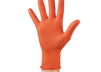 ΓΑΝΤΙΑ ΕΡΓΑΣΙΑΣ ΝΙΤΡΙΛΙΟΥ ΜΙΑΣ ΧΡΗΣΗΣ ΠΟΡΤΟΚΑΛΙ LARGE (L) X-STRONG LAMPA - 50 ΤΕΜ