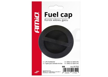 Amio - ΠΛΑΣΤΙΚΗ ΤΑΠΑ ΚΑΥΣΙΜΟΥ LPG (ΥΓΡΑΕΡΙΟ) ΜΕ ΣΠΕΙΡΩΜΑ Μ8 - 1 ΤΕΜ. (01752/AM)