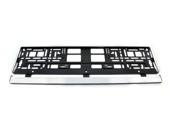 Amio - ΠΛΑΣΤΙΚΟ ΠΛΑΙΣΙΟ ΠΙΣΩ ΠΙΝΑΚΙΔΑΣ ΚΥΚΛΟΦΟΡΙΑΣ (ΜΑΥΡΟ-ΧΡΩΜΙΟ) - 52 Χ 12,5 cm - 1 ΤΕΜ. (01164/AM)