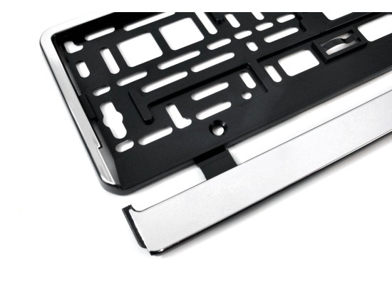 Amio - ΠΛΑΣΤΙΚΟ ΠΛΑΙΣΙΟ ΠΙΣΩ ΠΙΝΑΚΙΔΑΣ ΚΥΚΛΟΦΟΡΙΑΣ (ΜΑΥΡΟ-ΧΡΩΜΙΟ) - 52 Χ 12,5 cm - 1 ΤΕΜ. (01164/AM)