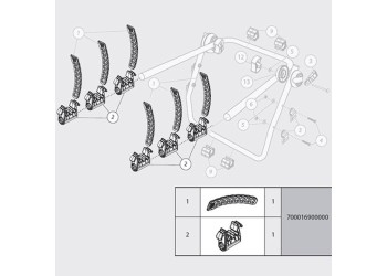 ΚΙΤ ΑΝΤΑΛΛΑΚΤΙΚΗΣ ΔΕΣΤΡΑΣ ΓΙΑ ΒΑΣΗ ΠΟΔΗΛΑΤΟΥ MISTRAL MENABO - 1 ΤΕΜ.