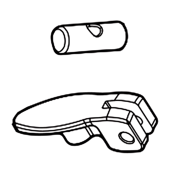 Menabo - Ανταλλακτικός Μοχλός Γρήγορης Ασφάλισης και Απασφάλισης Quick Fix Lever Χωρίς Κλειδαριά για Βάσεις Ποδηλάτου Juza / Chrono για στήριξη σε Μπάρες Οροφής T-Style - 1 Τεμ. (72160/MB)