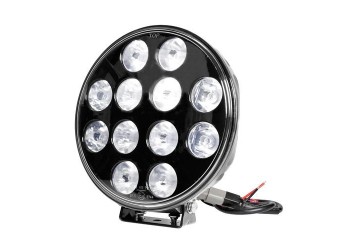 ΠΡΟΒΟΛΕΑΣ ORION 9-36V 12LED 120W 8.400LM 6.000K 215mm ΜΑΥΡΟΣ ΑΔΙΑΒΡΟΧΟΣ 1ΤΕΜ.