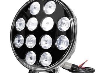 ΠΡΟΒΟΛΕΑΣ ORION 9-36V 12LED 120W 8.400LM 6.000K 215mm ΜΑΥΡΟΣ ΑΔΙΑΒΡΟΧΟΣ 1ΤΕΜ.