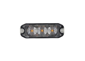 ΣΤΡΟΜΠΟ ΠΟΡΤΟΚΑΛΙ 12/24V 3 LED 4 ΧΡΗΣΕΩΝ ΑΔΙΑΒΡΟΧΟ IP67 (ΠΑΧΟΣ: 7mm) 88x30mm  LAMPA - 1 TEM.