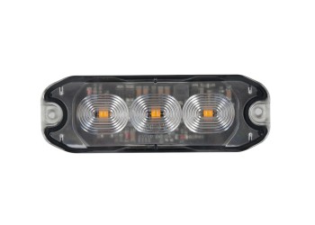 ΣΤΡΟΜΠΟ ΠΟΡΤΟΚΑΛΙ 12/24V 3 LED 4 ΧΡΗΣΕΩΝ ΑΔΙΑΒΡΟΧΟ IP67 (ΠΑΧΟΣ: 7mm) 88x30mm  LAMPA - 1 TEM.
