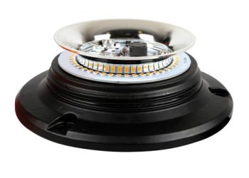 ΦΑΡΟΣ RL-6 12V/24V 45LED ΒΙΔΩΤΟΣ ΠΟΡΤΟΚΑΛΙ ΣΤΡΟΓΓΥΛΟΣ 150x58mm