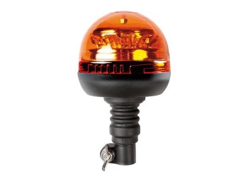 ΦΑΡΟΣ RL-8 12V/24V 3 ΧΡΗΣΕΩΝ 12LED ΒΙΔΩΤΟΣ ΕΛΑΣΤΙΚΟΣ ΠΟΡΤΟΚΑΛΙ 210x127mm