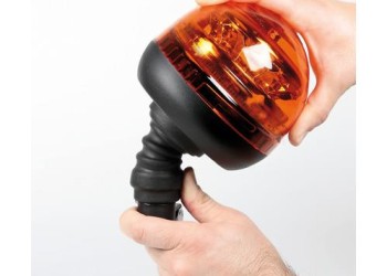 ΦΑΡΟΣ RL-8 12V/24V 3 ΧΡΗΣΕΩΝ 12LED ΒΙΔΩΤΟΣ ΕΛΑΣΤΙΚΟΣ ΠΟΡΤΟΚΑΛΙ 210x127mm