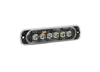 ΣΤΡΟΜΠΟ ΛΕΥΚΟ LF1 12/24V ΜΕ 6 LED 19 ΧΡΗΣΕΩΝ ΑΔΙΑΒΡΟΧΟ 113x28mm 1ΤΕΜ.