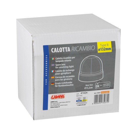 ΚΑΠΑΚΙ ΓΙΑ LED ΦΑΡΟ ΠΟΡΤΟΚΑΛΙ (ΓΙΑ ΦΑΡΟΥΣ L7289.8-RL-10/L7290.9-RL-11) LAMPA  - 1 TEM.