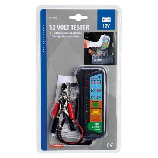 Τέστερ Μπαταρίας 12V με Οθόνη LCD