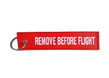ΜΠΡΕΛΟΚ ΚΛΕΙΔΙΩΝ REMOVE BEFORE FLIGHT ΚΟΚΚΙΝΟ ΥΦΑΣΜΑ