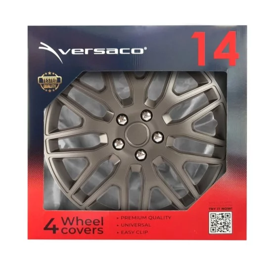 Amio - ΤΑΣΙΑ 14" DAKAR NC ΑΝΘΡΑΚΙ - ΣΕΤ 4 ΤΕΜ ΣΕ ΚΟΥΤΙ (8279/AM)