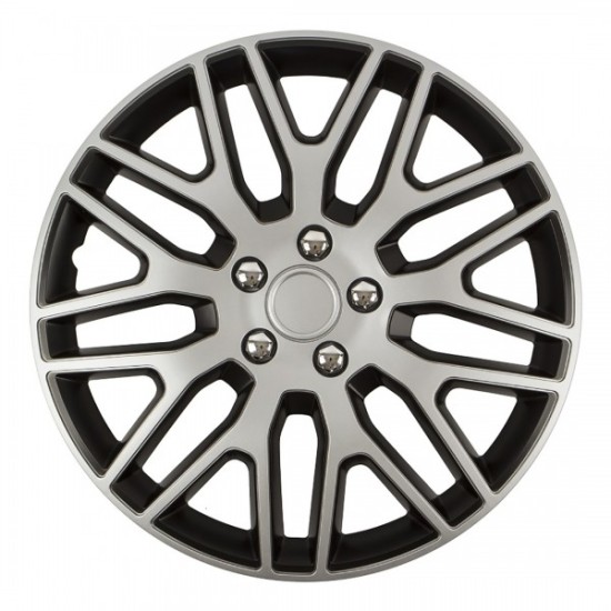 Amio - ΤΑΣΙΑ 14" DAKAR NC ΜΑΥΡΟ/ΑΣΗΜΙ - ΣΕΤ 4 ΤΕΜ ΣΕ ΚΟΥΤΙ (8491/AM)