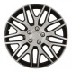 Amio - ΤΑΣΙΑ 14" DAKAR NC ΜΑΥΡΟ/ΑΣΗΜΙ - ΣΕΤ 4 ΤΕΜ ΣΕ ΚΟΥΤΙ (8491/AM)