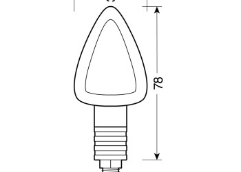 ΦΛΑΣ ΜΗΧΑΝΗΣ FOCAL 12V 21W (78x37mm) ΜΑΥΡΑ -2 ΤΕΜ.