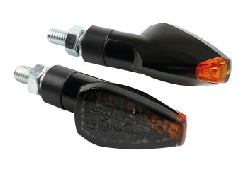 TUAREG ΦΛΑΣ LED ΜΟΤΟ 12V (ΜΑΥΡΟ - 65 Χ 26 mm) - 2 ΤΕΜ.