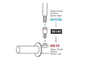 ΑΝΤΑΠΤΟΡΑΣ ΓΙΑ ΚΑΘΡΕΠΤΗ ΜΗΧΑΝΗΣ M10DX-M8SX -1ΤΕΜ