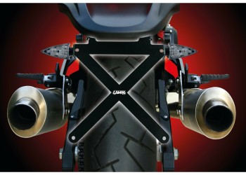 ΒΑΣΗ ΣΤΗΡΙΞΗΣ ΠΙΝΑΚΙΔΑΣ ΜΗΧΑΝΗΣ X-PLATE ΑΝΑΔΙΠΛΟΥΜΕΝΗ/ΜΕ ΘΕΣΗ ΓΙΑ ΦΛΑΣ ΜΑΥΡΗ -1ΤΕΜ.