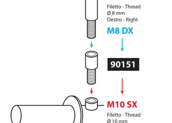 ΑΝΤΑΠΤΟΡΑΣ ΓΙΑ ΚΑΘΡΕΠΤΗ ΜΗΧΑΝΗΣ M8 DX-M10 SX -1ΤΕΜ
