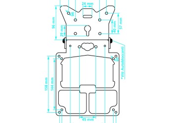 ΒΑΣΗ ΣΤΗΡΙΞΗΣ ΠΙΝΑΚΙΔΑΣ ΜΗΧΑΝΗΣ X-TREME ΑΝΑΔΙΠΛΟΥΜΕΝΗ/ΜΕ ΘΕΣΗ ΓΙΑ ΦΛΑΣ ΜΑΥΡΗ -1ΤΕΜ.