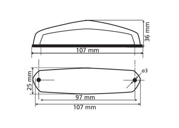 ΦΑΝΑΡΙ ΠΙΣΩ ΜΗΧΑΝΗΣ HIROX 12V 13LED 3 ΧΡΗΣΕΩΝ (ΦΩΣ ΘΕΣΕΩΣ/STOP/ΦΩΣ ΠΙΝΑΚΙΔΑΣ) ΚΟΚΚΙΝΟ  -1ΤΕΜ.