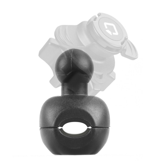 Βάση Στήριξης Κινητού Mirror της σειράς Optiline για Καθρέπτες ή Μπάρες Μηχανής ή Ποδηλάτου με διάμετρο από 9 mm έως 14 mm και σύστημα Duolock, συμβατή με Θήκες ή Αντάπτορες Κινητού Optiline