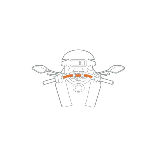 Βάση Στήριξης Κινητού Handle της σειράς Optiline για Τιμόνι Μηχανής ή Ποδηλάτου με διάμετρο από 16 mm έως 32 mm και σύστημα Duolock, συμβατή με Θήκες ή Αντάπτορες Κινητού Optiline