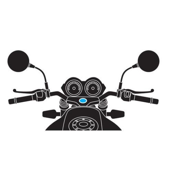 Βιδωτή Βάση Στήριξης Κινητού Tube της σειράς Optiline για την Κεντρική Βίδα της Πλάκας στο Τιμόνι Μηχανής με διάμετρο από 17 mm έως 20,5 mm και σύστημα Duolock, συμβατή με Θήκες ή Αντάπτορες Κινητού Optiline