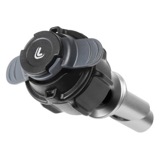 Βιδωτή Βάση Στήριξης Κινητού Tube της σειράς Optiline για την Κεντρική Βίδα της Πλάκας στο Τιμόνι Μηχανής με διάμετρο από 17 mm έως 20,5 mm και σύστημα Duolock, συμβατή με Θήκες ή Αντάπτορες Κινητού Optiline