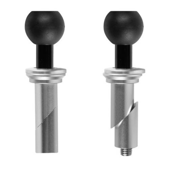 Βιδωτή Βάση Στήριξης Κινητού Tube της σειράς Optiline για την Κεντρική Βίδα της Πλάκας στο Τιμόνι Μηχανής με διάμετρο από 17 mm έως 20,5 mm και σύστημα Duolock, συμβατή με Θήκες ή Αντάπτορες Κινητού Optiline