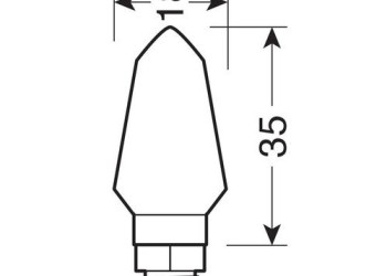 ΦΛΑΣ ΜΟΤΟ MICRO ΜΑΥΡΑ 12V SMD LED 35x18mm 2ΤΕΜ.