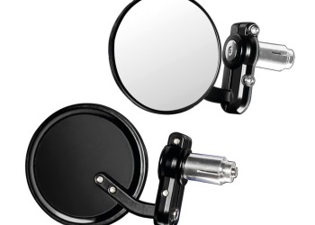 ΚΑΘΡΕΠΤΕΣ ΣΕ ΘΕΣΗ ΑΝΤΙΒΑΡΟΥ ΜΟΤΟ DERNIER 80mm 13-18mm ΜΑΥΡΟΙ -2 ΤΕΜ.