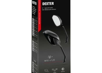 ΚΑΘΡΕΠΤΕΣ MOTO M10x1,25 DX ΜΑΥΡΟ ΧΡΩΜΑ DEXTER  LAMPA - 2 ΤΕΜ.