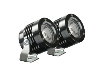 ΠΡΟΒΟΛΕΙΣ ΣΤΡΟΓΓΥΛΟΙ  ΜΕ ΒΑΣΗ O-LUX 1LED SMD 6000K 1800LM 12V 18W  ΚΑΡΦΙ 36Δχ68Υχ55Β mm  ΜΑΥΡΑ 2 ΤΕΜ
