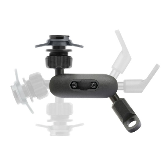 Βάση Στήριξης Κινητού Pole Orbit της σειράς Titan Optiline για τις Βάσεις των Καθρεπτών Μηχανής με διάμετρο 10 mm, επιμυκημένο βραχίονα και σύστημα Duolock, συμβατή με Θήκες ή Αντάπτορες Κινητού Optiline